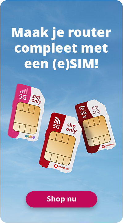 maak je 4g router compleet met een simkaart