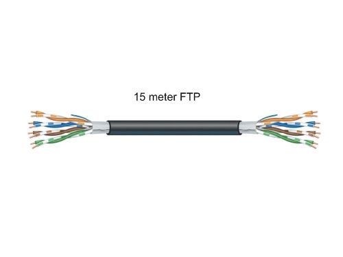 FTP kabel Cat5e 15 meter ivoor