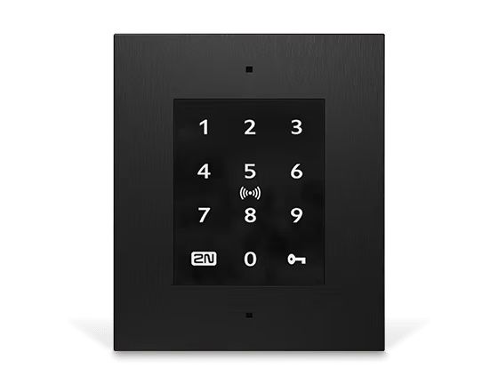 2N Access Unit 2.0 met Touch Keypad en RFID kaartlezer en optioneel zwart frame