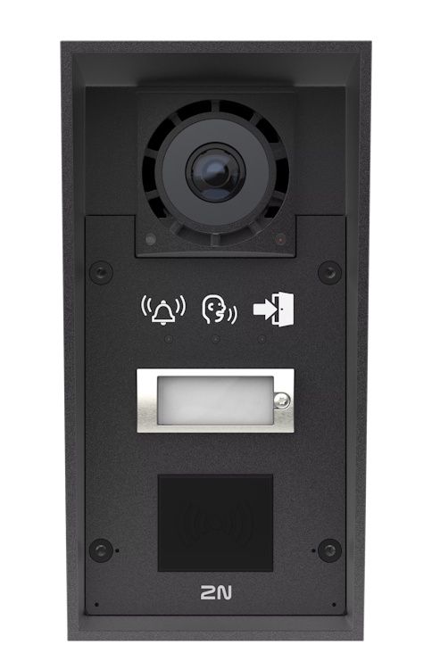 2N IP Force 2.0 Intercom met 1 knop, camera, pictogrammen, klaar voor kaartlezer (9151301CRP)