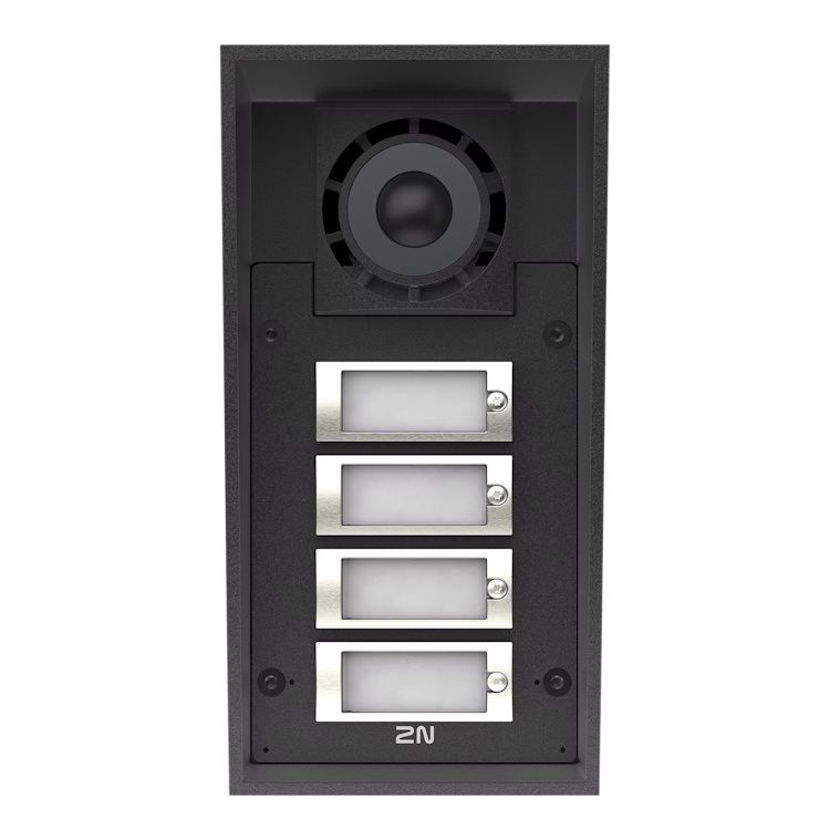 2N IP Force 2.0 Intercom met 4 knoppen en audio (9151304) zonder camera