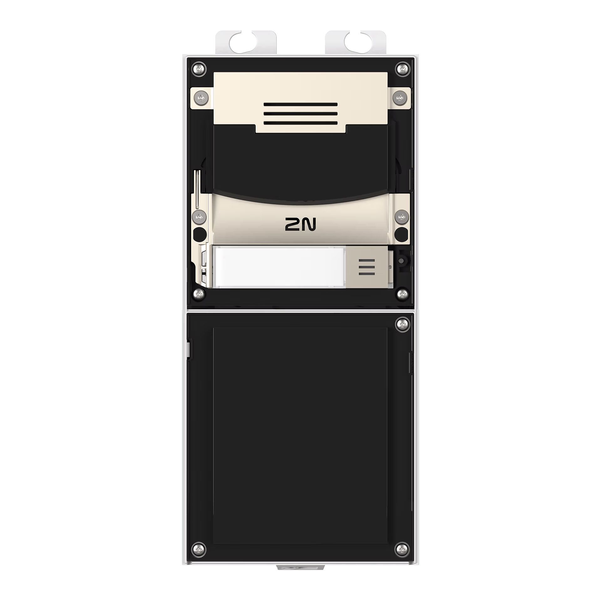 2N IP Verso 2.0 Intercom Basic unit met camera in de kleur nikkel