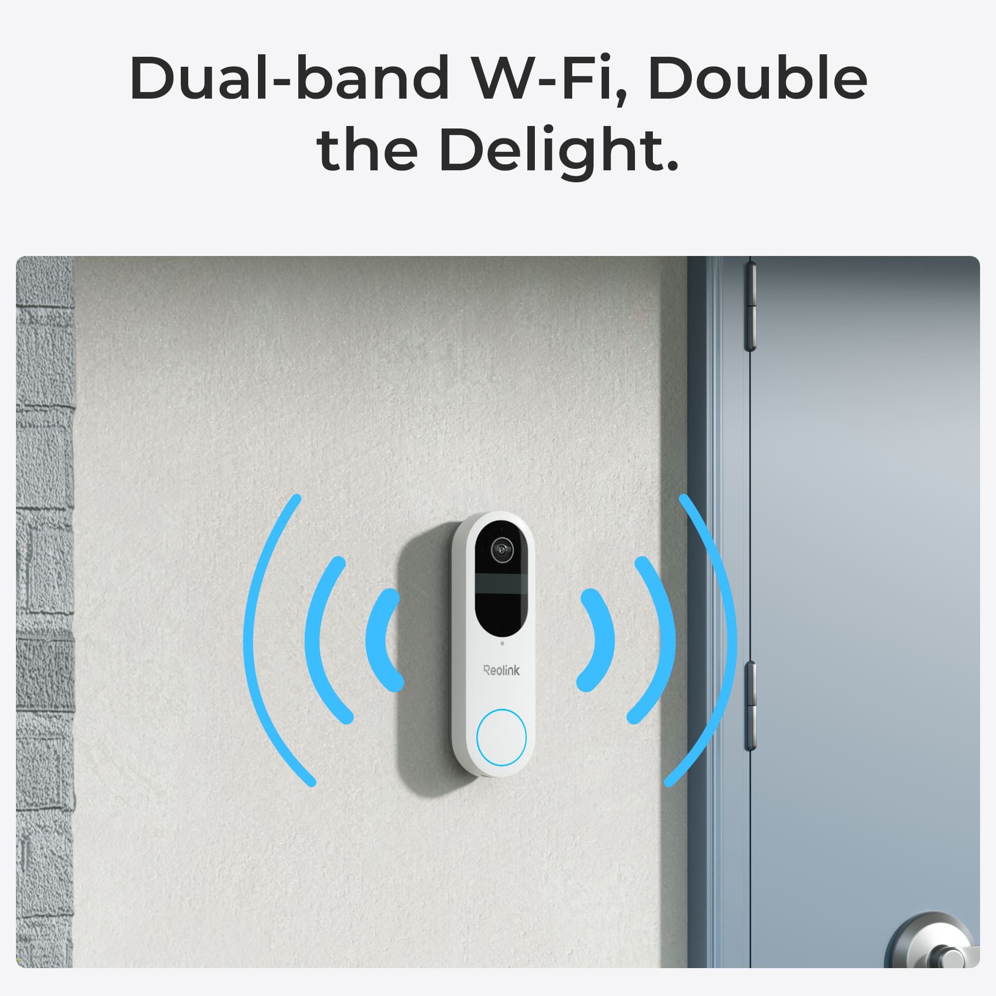 Reolink D340B WiFi Doorbell met accu Wit