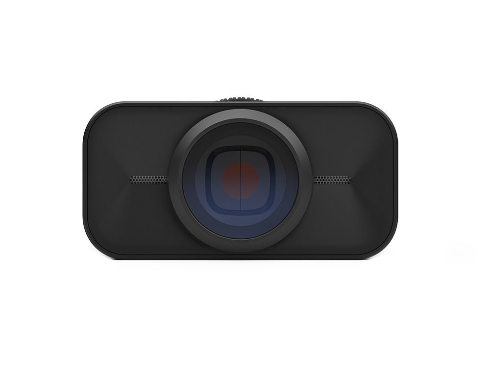 Voorkant en lens van de EPOS EXPAND Vision 1 USB webcam