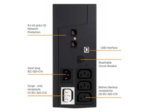 Vertiv PSP Offline UPS 500VA