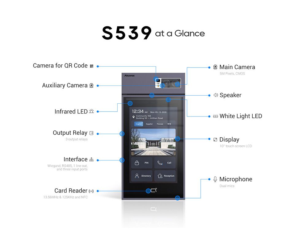 Akuvox S539 SIP Video Intercom