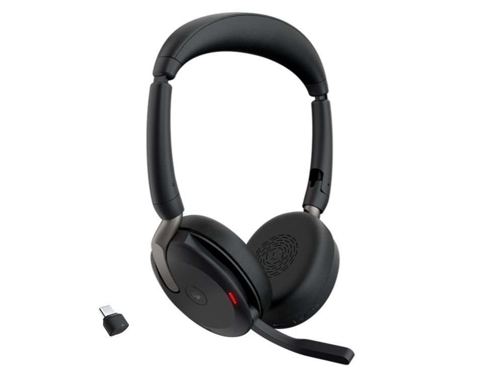 Jabra Evolve2 65 Flex MS Stereo USB-C Headset met USB-C Bluetooth dongle