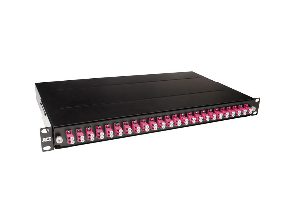 ACT Fiber panel 24 x duplex LC multimode OM4