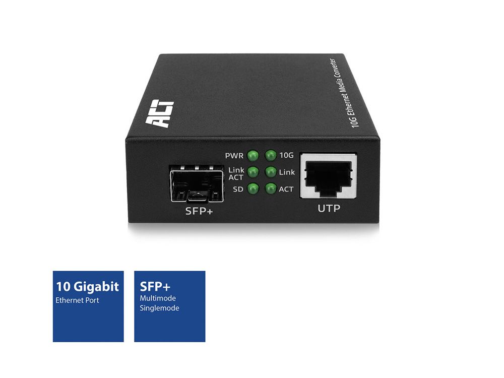 ACT Gigabit SFP+ Media Converter