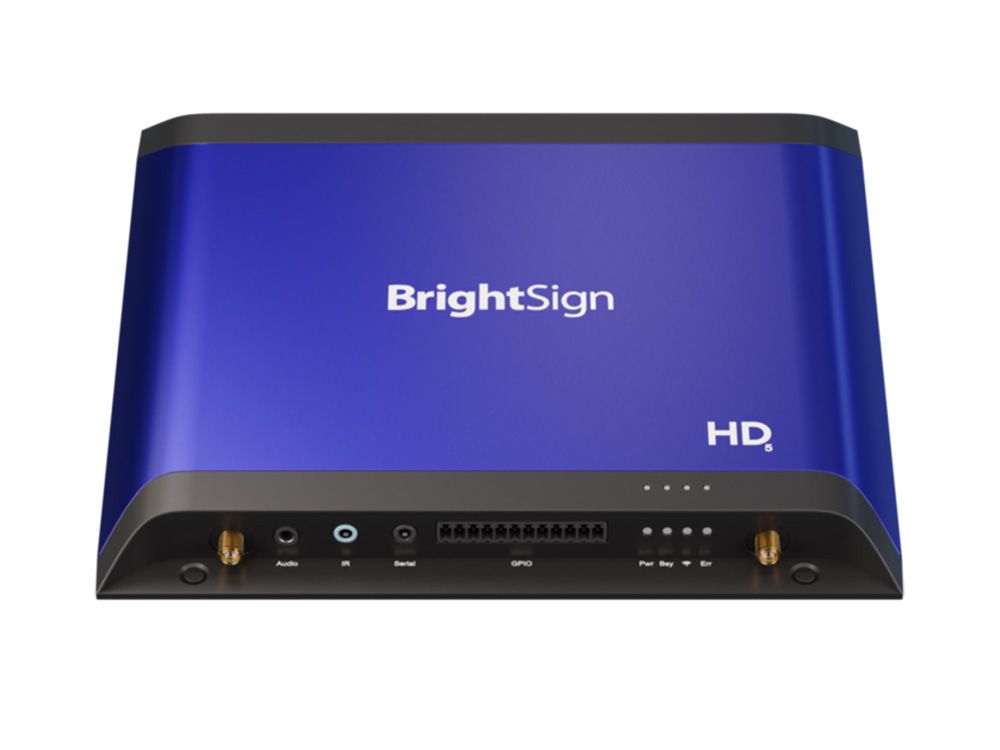 Voorkant van de BrightSign HD1025 Digital Signage Media Player