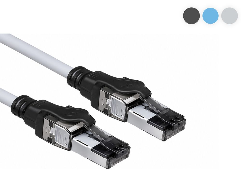 ACT S/FTP CAT6A PoE++ 100W patchkabel configurable