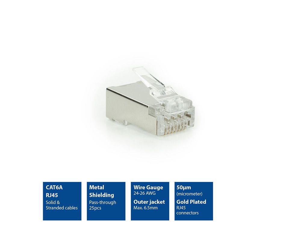 ACT Pass Through Modular Connector Cat6A
