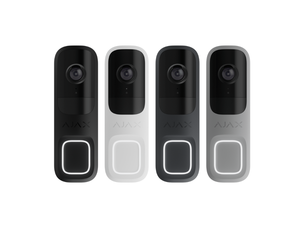 ajax doorbell black, white, grey, graphite