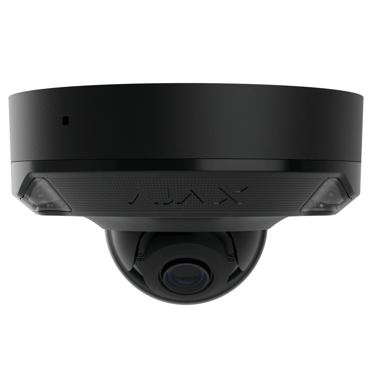 black ajax dome camera front side