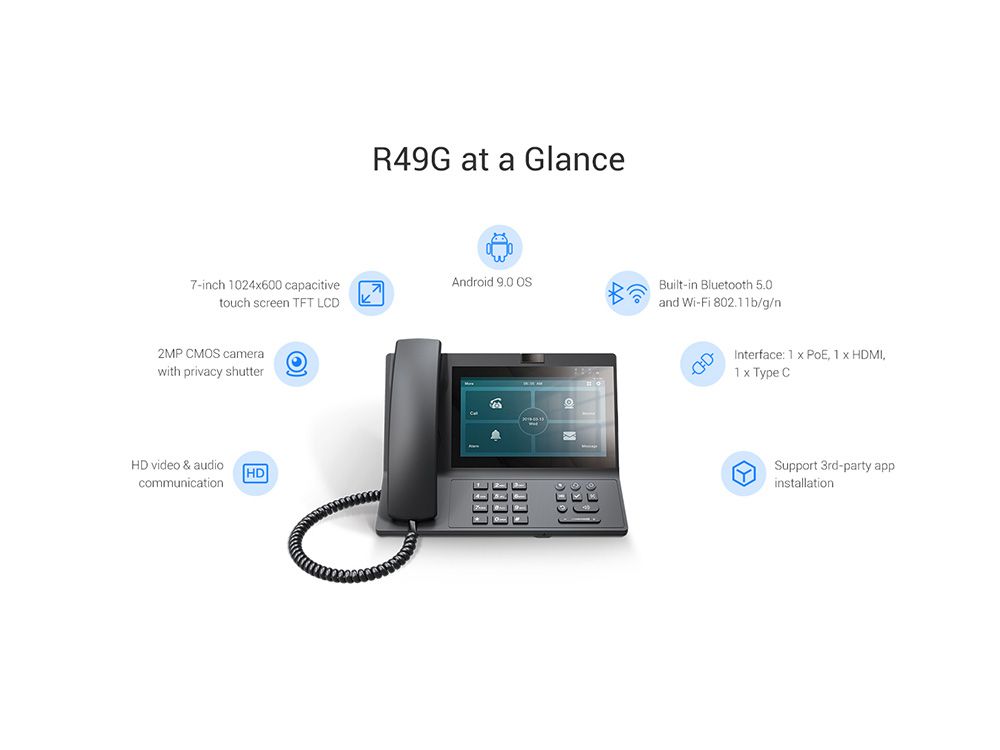 Akuvox R49G VoIP telefoon