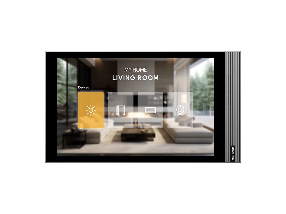 De Akuvox S563 Gray 8 inch Indoor Intercom Monitor met touchscreen en Android 12 OS