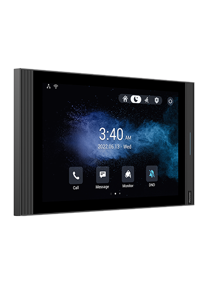 Het Akuvox S565W Intercom Bedieningspaneel schuin van links