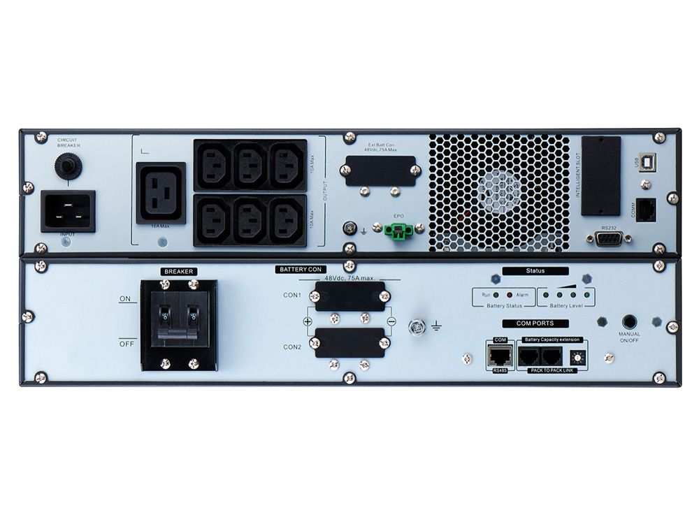 APC SRVL3KRILRK Easy-UPS 3000VA aansluitingen