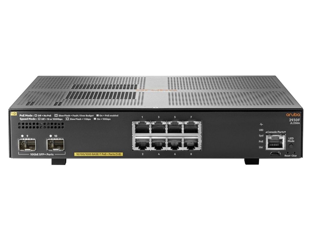 Aruba 2930F 8G PoE+ 2SFP+