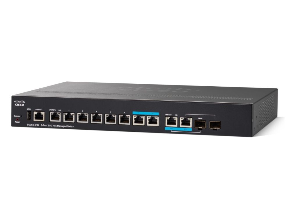 Cisco SG350-8PD 8-poorts