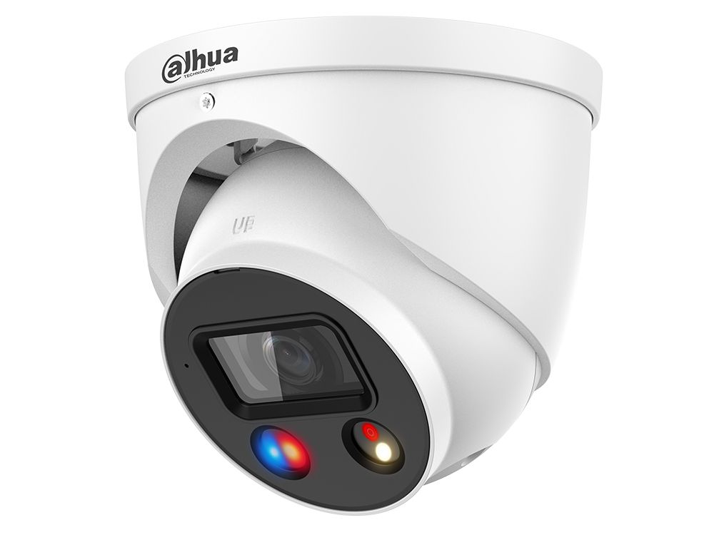 Dahua IPC-HDW3849HP-AS-PV-0280B-S5 productfoto voorkant en zijkant