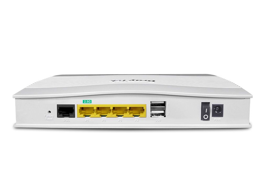 DrayTek Vigor 2767 VDSL2 router aansluitingen