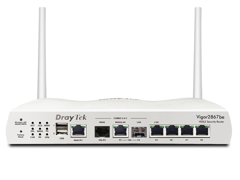 DrayTek Vigor2867be WiFi 7 Zakelijke Router