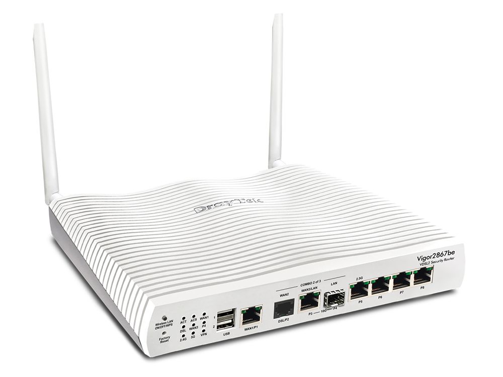 DrayTek Vigor2867be WiFi 7 Zakelijke Router