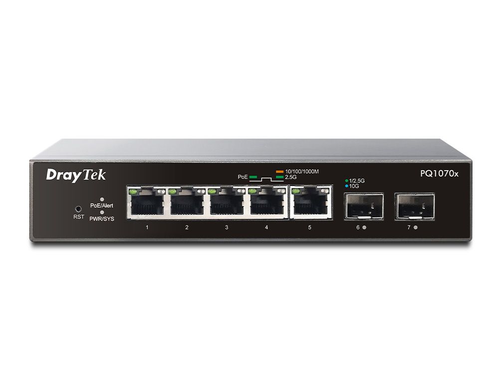 DrayTek VigorSwitch PQ1070x voorkant