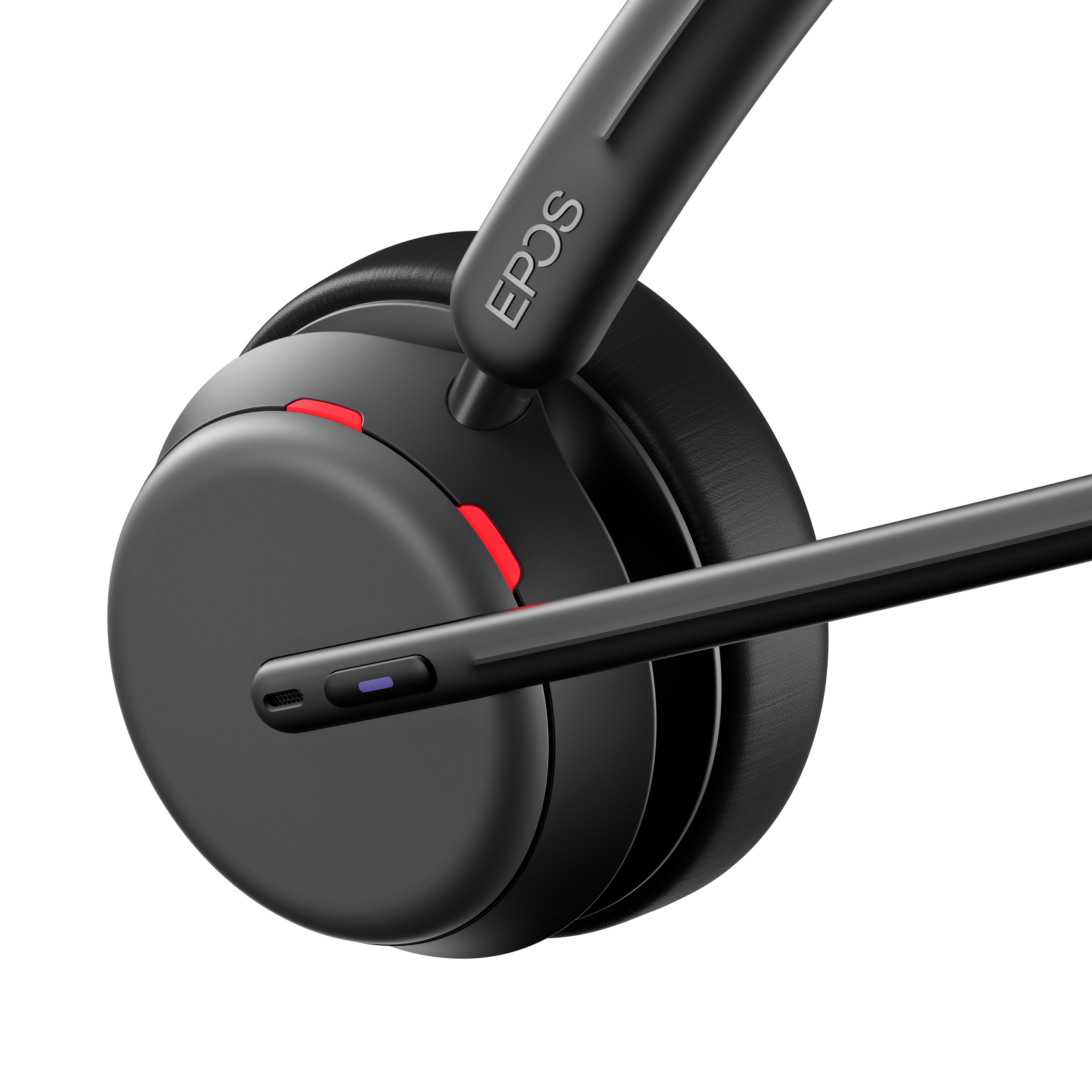 Buitenkant van de oorschelp van de EPOS IMPACT 1000 MS UC ANC WL dubbeloors Bluetooth headset