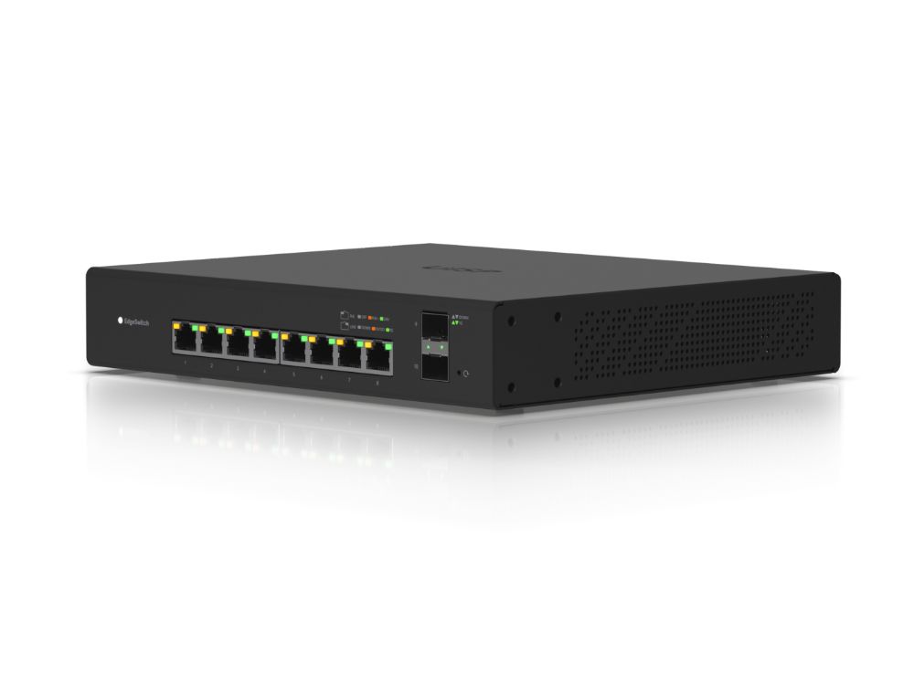 Ubiquiti EdgeSwitch 8-poorts zijkant