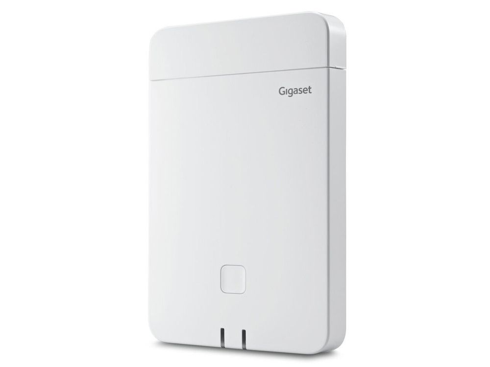 Het Gigaset N770 IP Pro Mulit Cell IP DECT Basisstation schuin van rechtsvoor