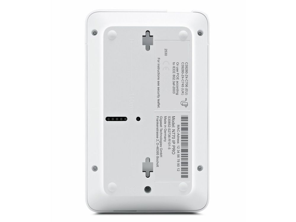 Achterkant van het Gigaset N770 IP Pro Multi Cell IP DECT Basisstation