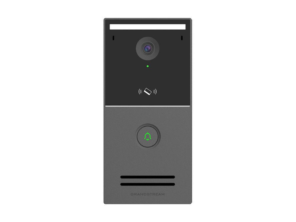 Voorkant van de Grandstream GDS3727 Video Intercom met één belknop en WiFi 6