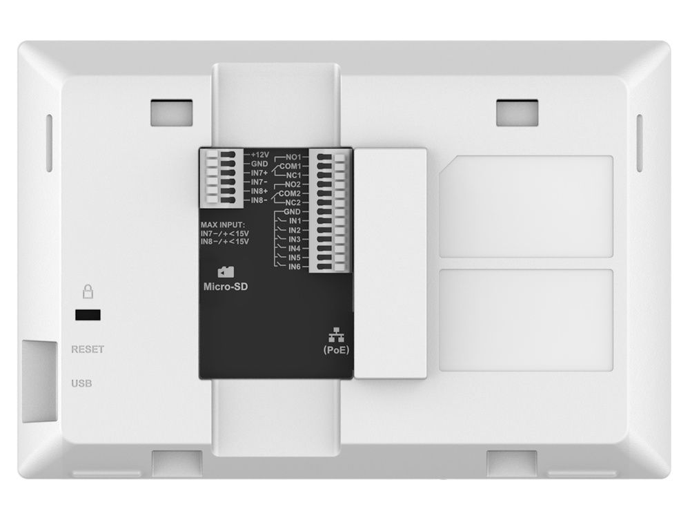 Achterkant van het Grandstream GSC3574 intercom bedieningspaneel