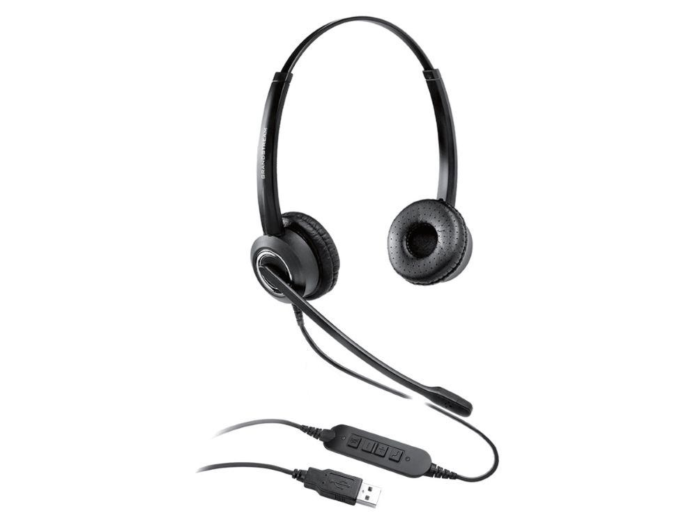 Grandstream GUV3000 Stereo USB Headset met USB-A en call control