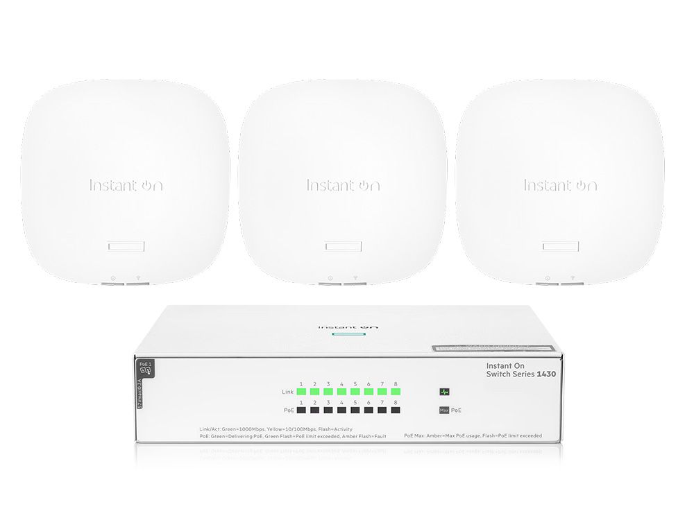HPE Networking Instant On Starter Pack PoE switch AP22