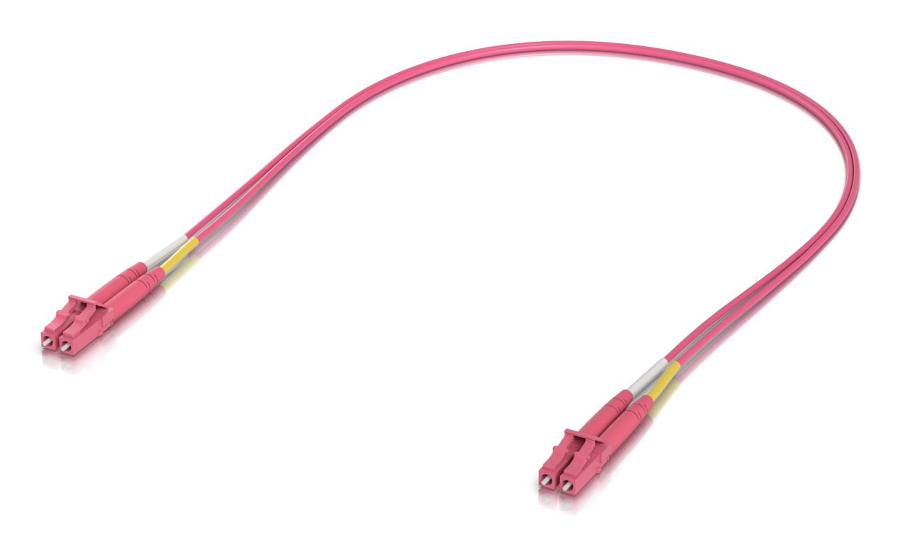 Ubiquiti OM4 Duplex LC UPC Fiber Patch Cable (UACC-OFC-M2-LULU-0.5M-50)