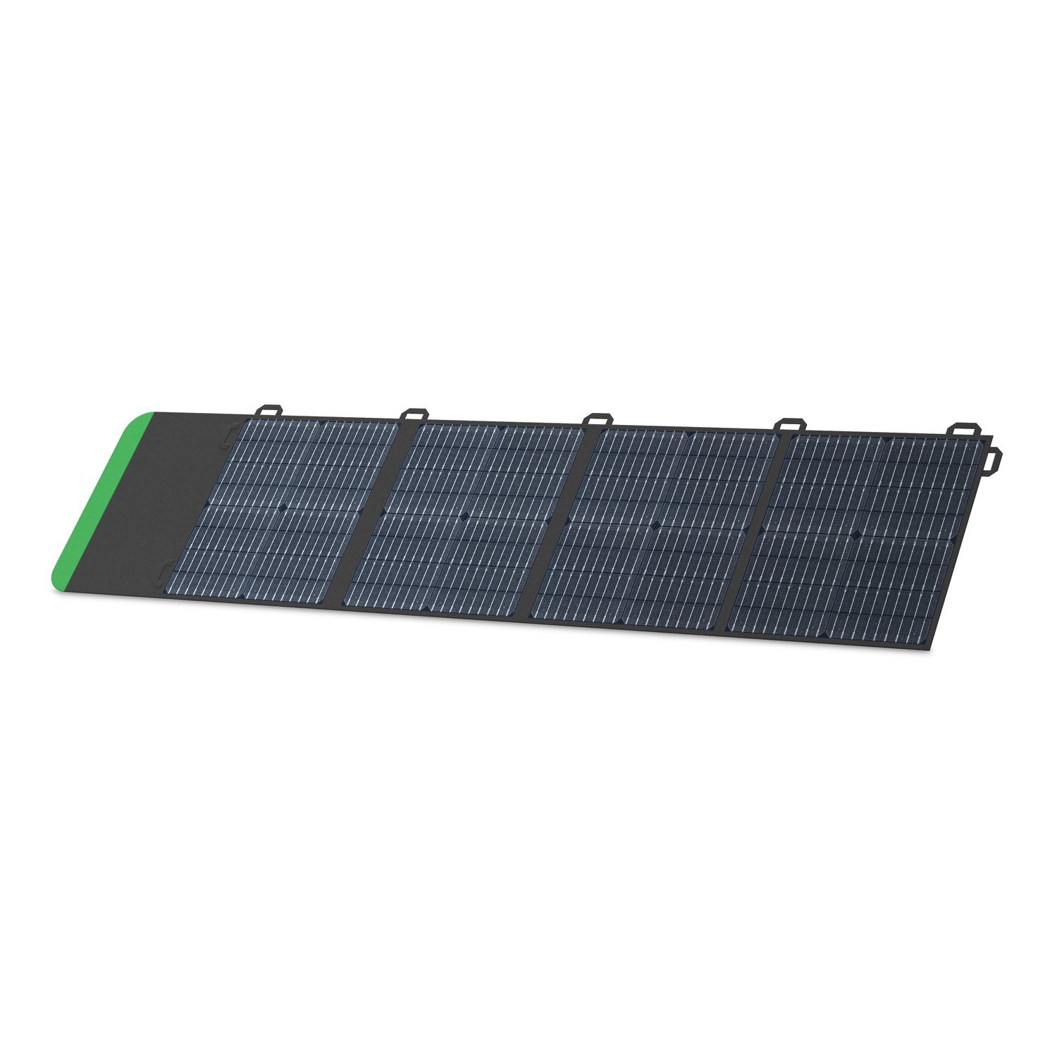 Het Schneider OffGrid PSP100 draagbare zonnepaneel 100W voor draagbare Schneider OffGrid oplaadstations schuin van voren