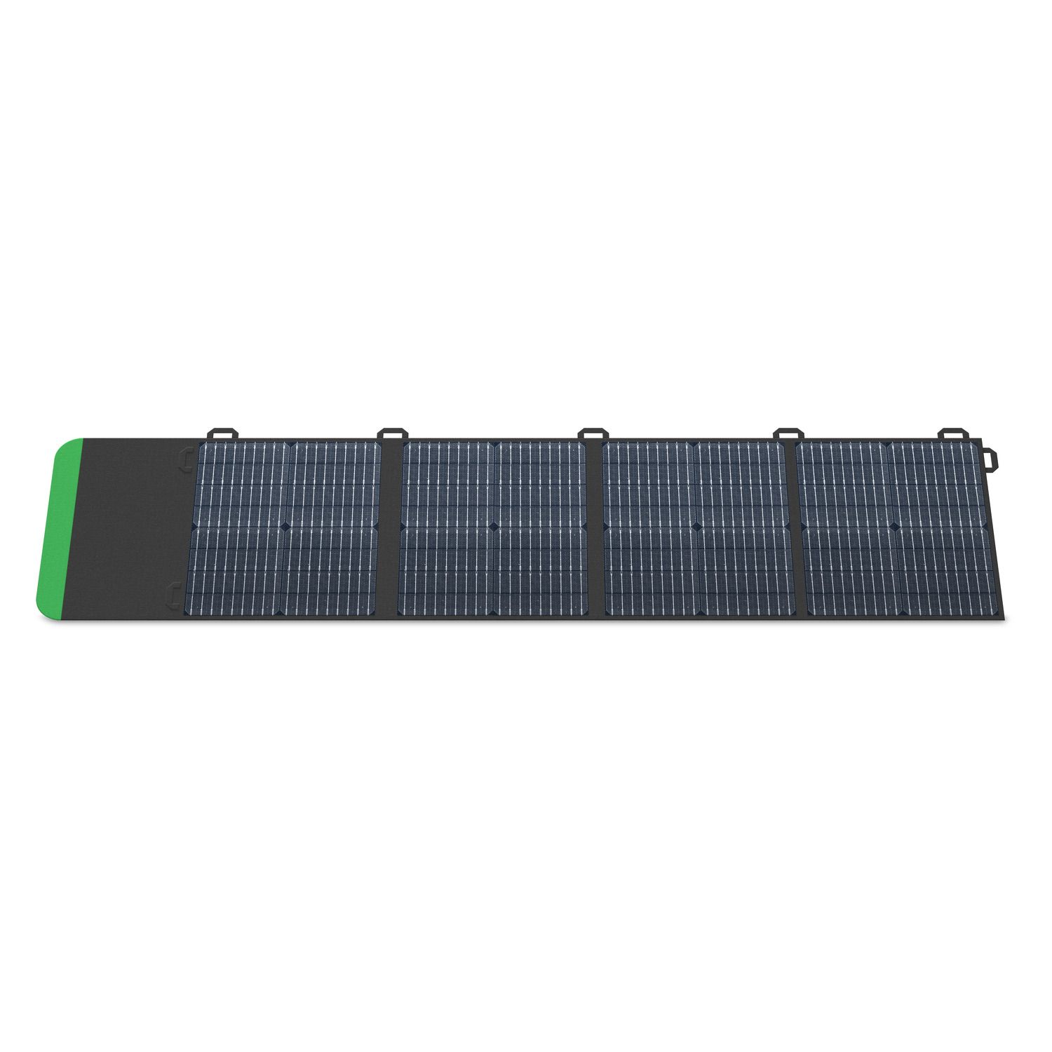 Voorkant van het Schneider OffGrid PSP100 draagbare zonnepaneel 100W voor draagbare Schneider OffGrid oplaadstations