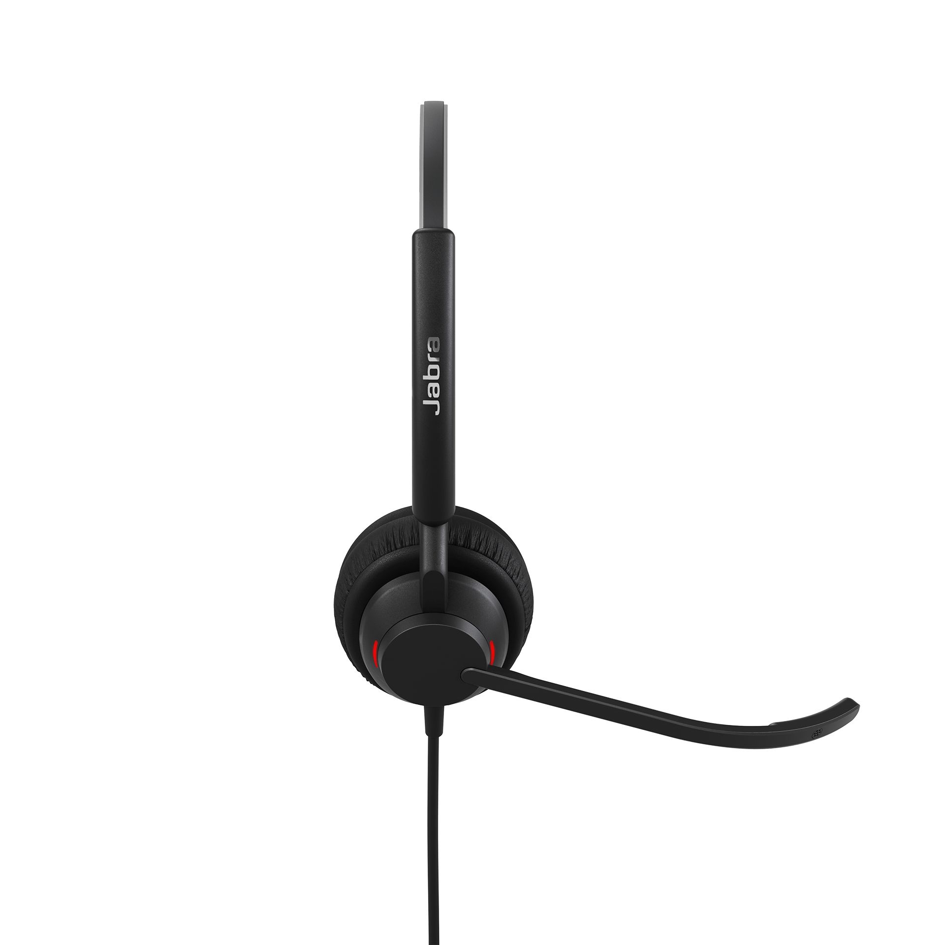 Zijkant van de Jabra Engage 40 MS Teams stereo USB-C/A headset met inline call control