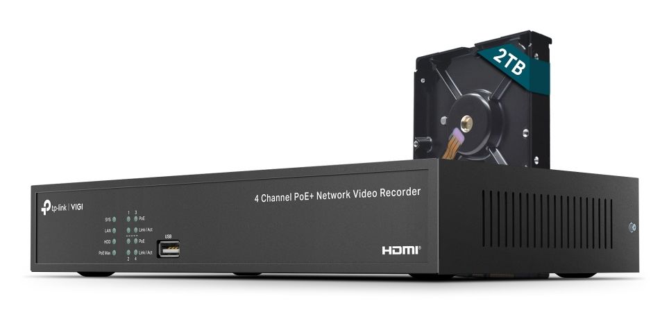 TP-Link VIGI NVR1004H-4P-2TB