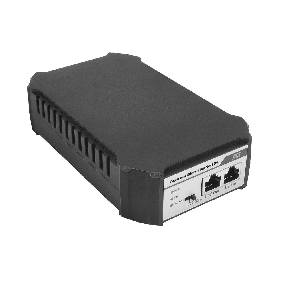 ACT PoE injector 95W aansluitingen PoE++ injector
