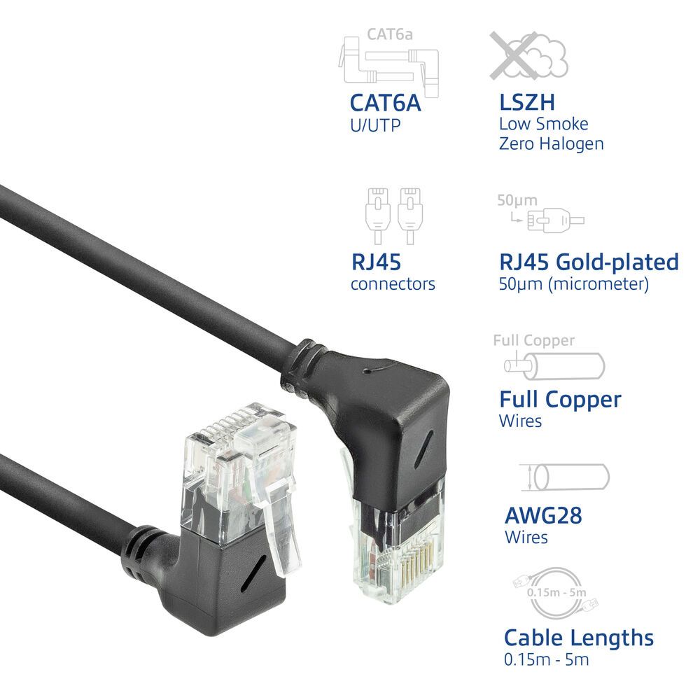 ACT DD7930 CAT6A Slimline Patchkabel