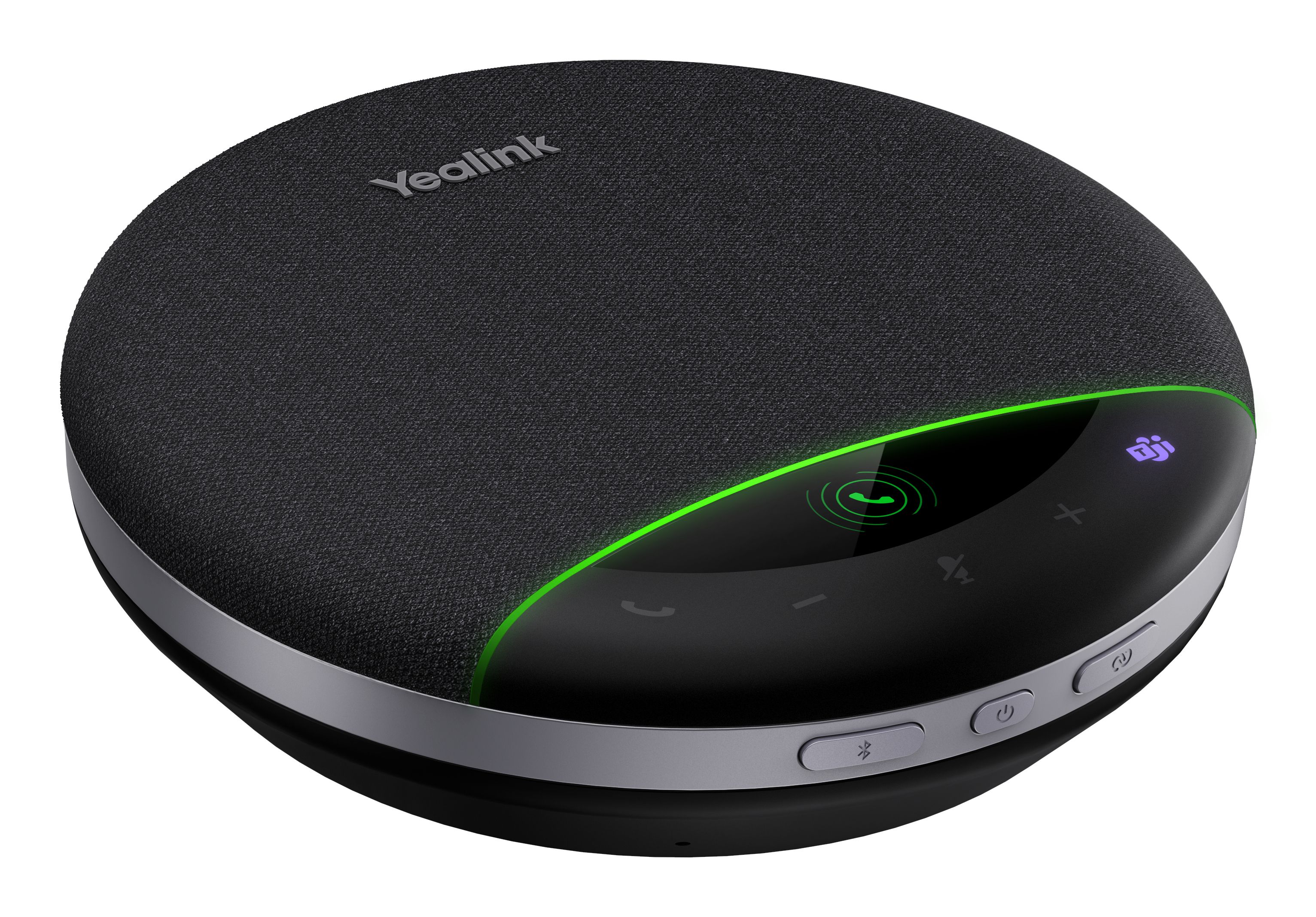 De Yealink SP96 Speakerphone voor Microsoft Teams vergaderingen met alle functieknoppen zichtbaar