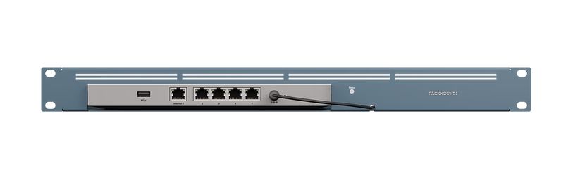 Voorkant van de Rackmount kit RM-CI-T23 voor Cisco Meraki GX50 en MX67 serie hardware