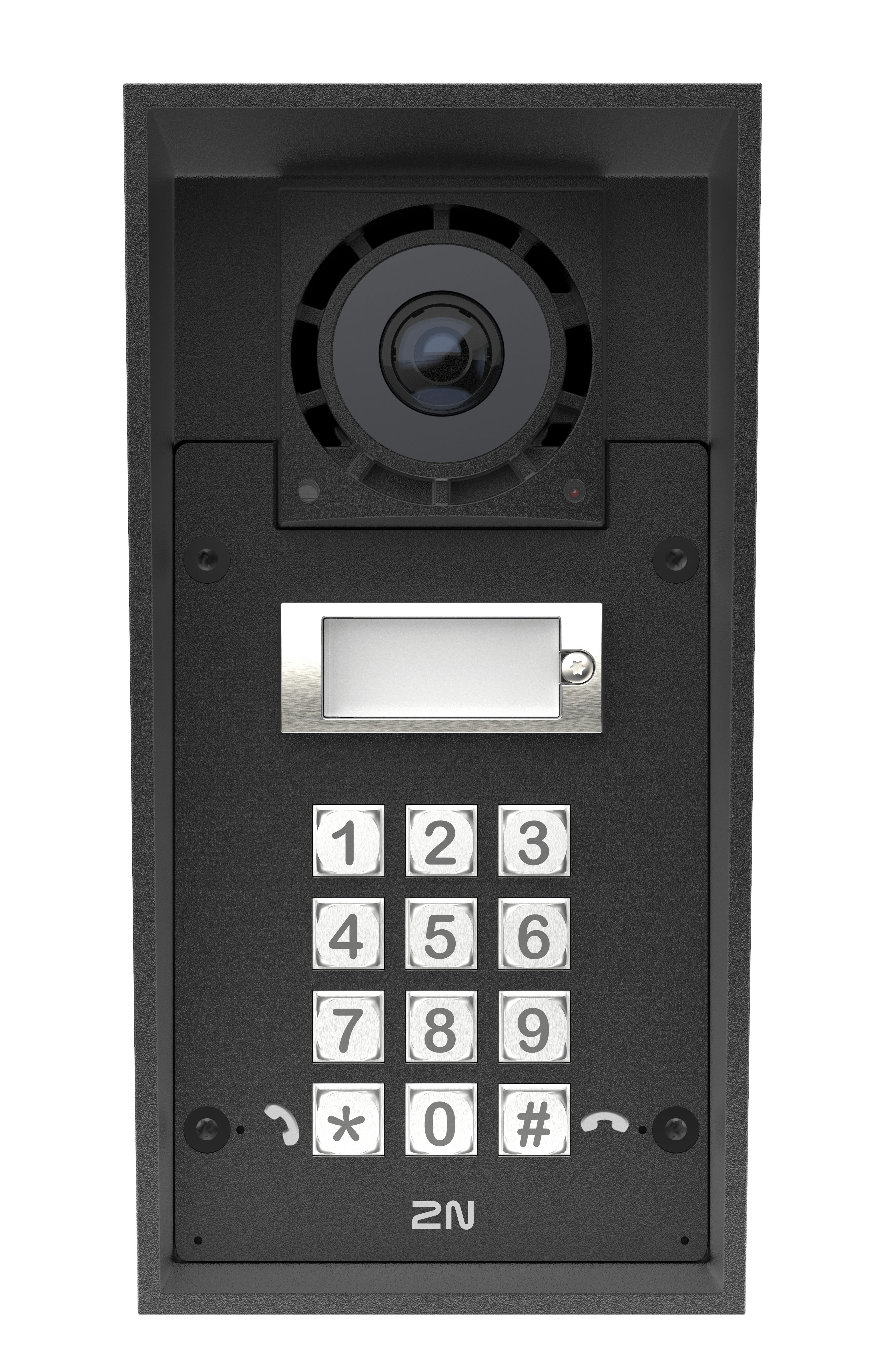 De 2N IP Force 2.0 Intercom met camera en keypad en 1 knop