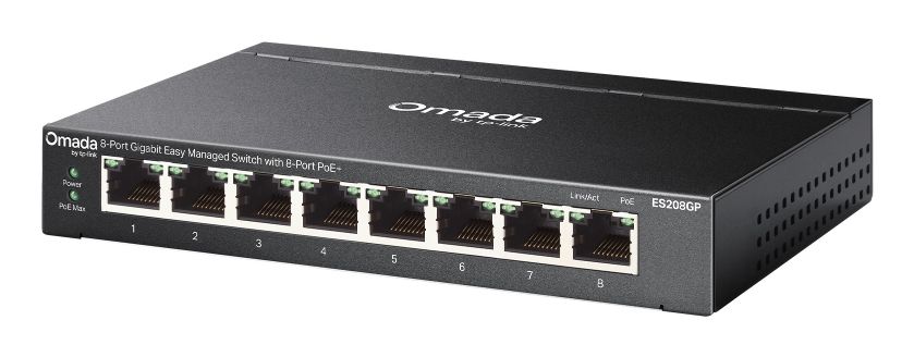 Omada by TP-Link ES208GP ethernetpoorten