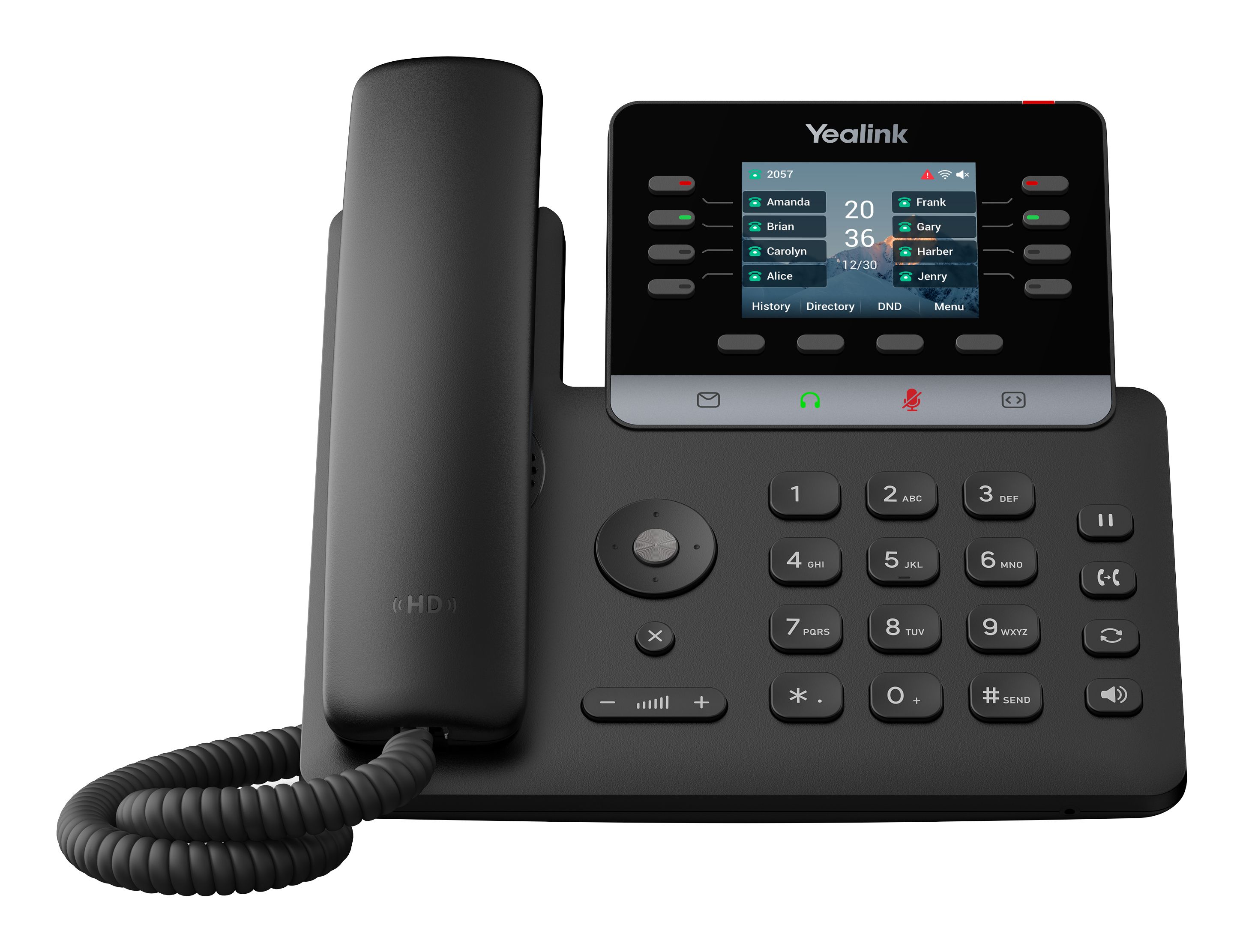 Voorkant van de Yealink SIP-T73W VoIP-telefoon met WiFi