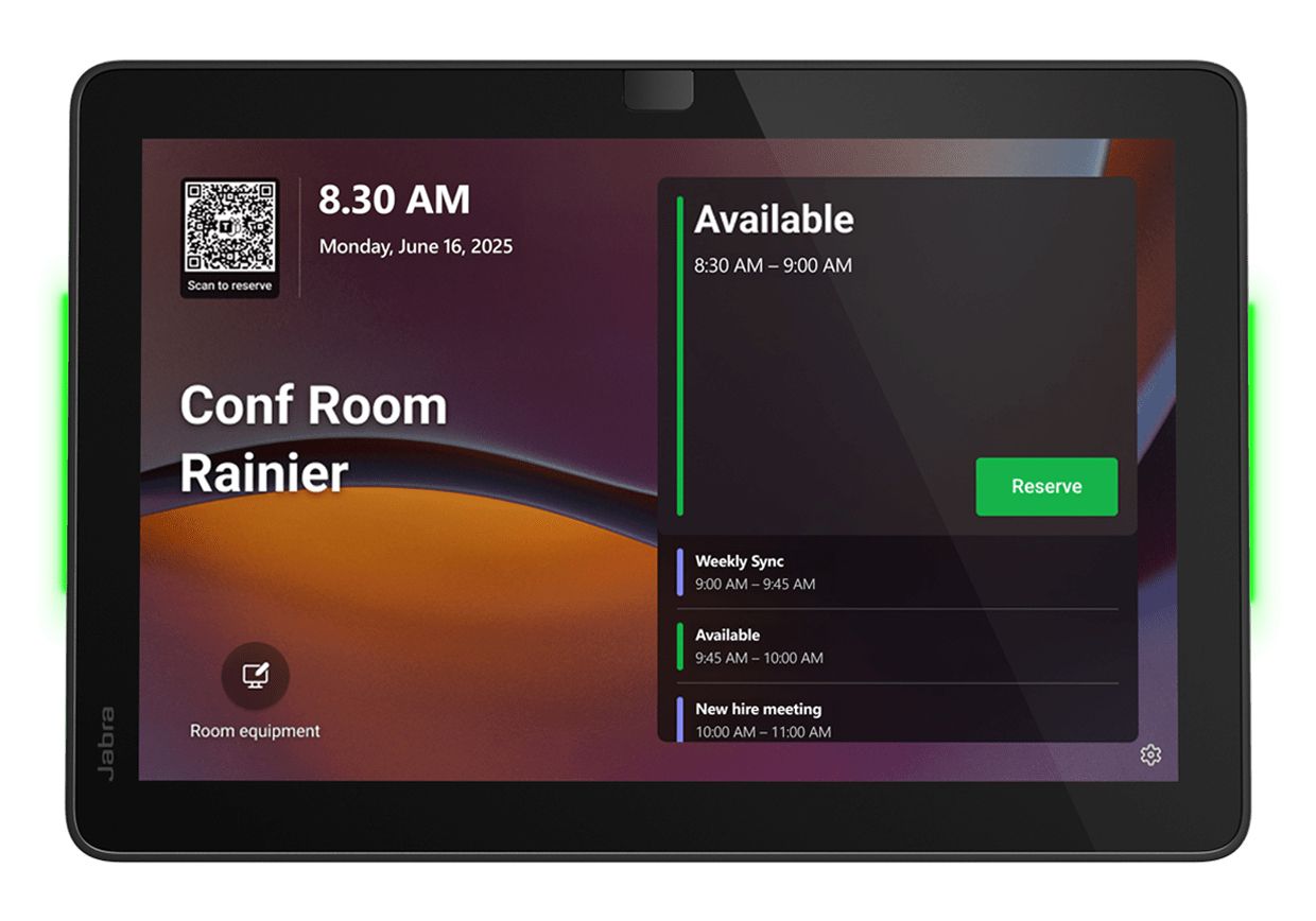 Jabra Scheduler UC ruimte reserveringssysteem voor Microsoft Teams en Zoom
